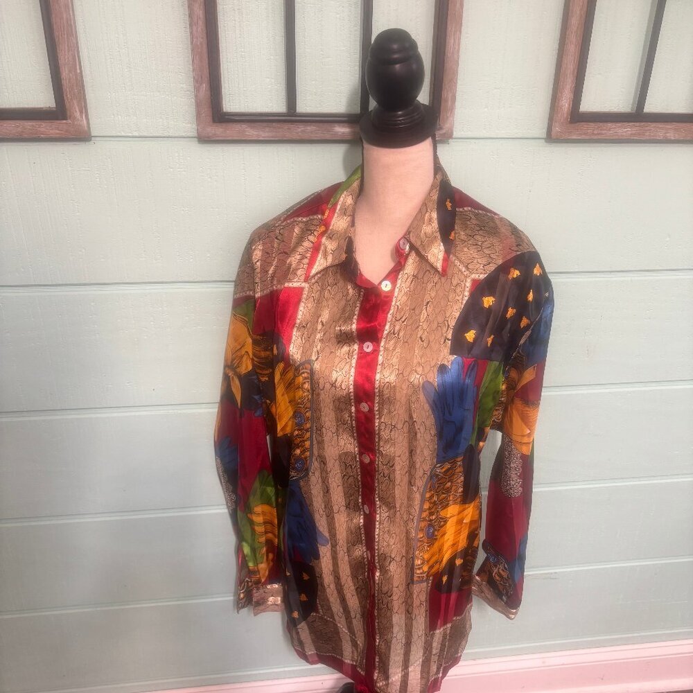 Vintage Gantos Multi-Colored Blouse
